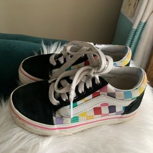Kids vans old skool lace shoes